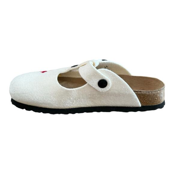 Birkenstock Papillio Slip On Felt Sandals Winter Christmas Size 35 US Size 4-4.5 - Picture 6 of 16